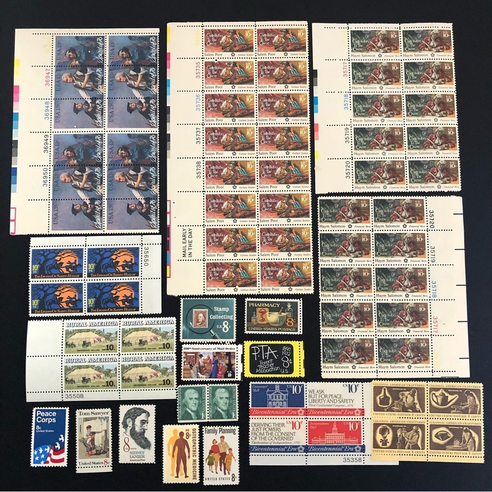 Vintage American History Events Associations Collectible Stamps